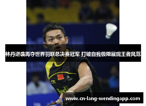林丹逆袭再夺世界羽联总决赛冠军 打破自我极限展现王者风范